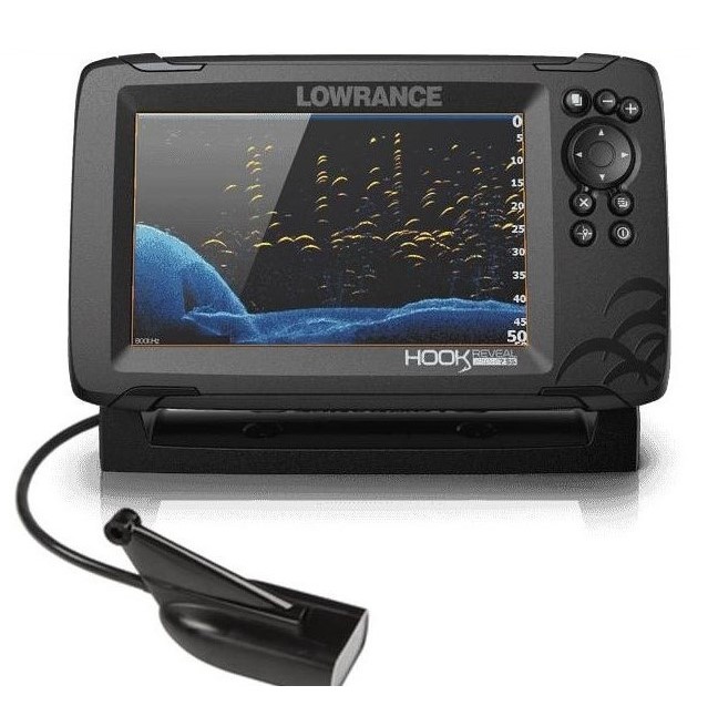 GPS Plotter Sonda 7 LOWRANCE HOOK Reveal 7 Con Transductor HDI 83