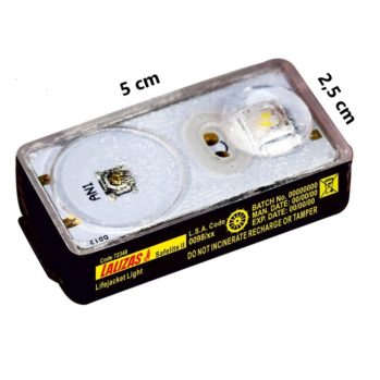 LUZ LED "SOLAS" de chaleco ALCALINA ALKALITE -LALIZAS--(stock 650 unidades)