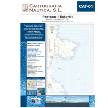 Carta náutica: Portbou-l'Estartit. (1:50.000)