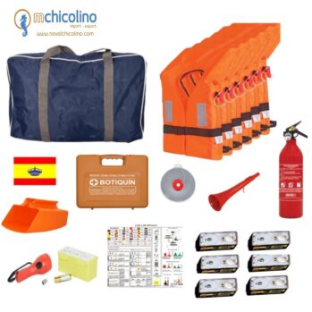 .PACK SEGURIDAD ”ZONA 3-4″ con 6 chalecos 150N