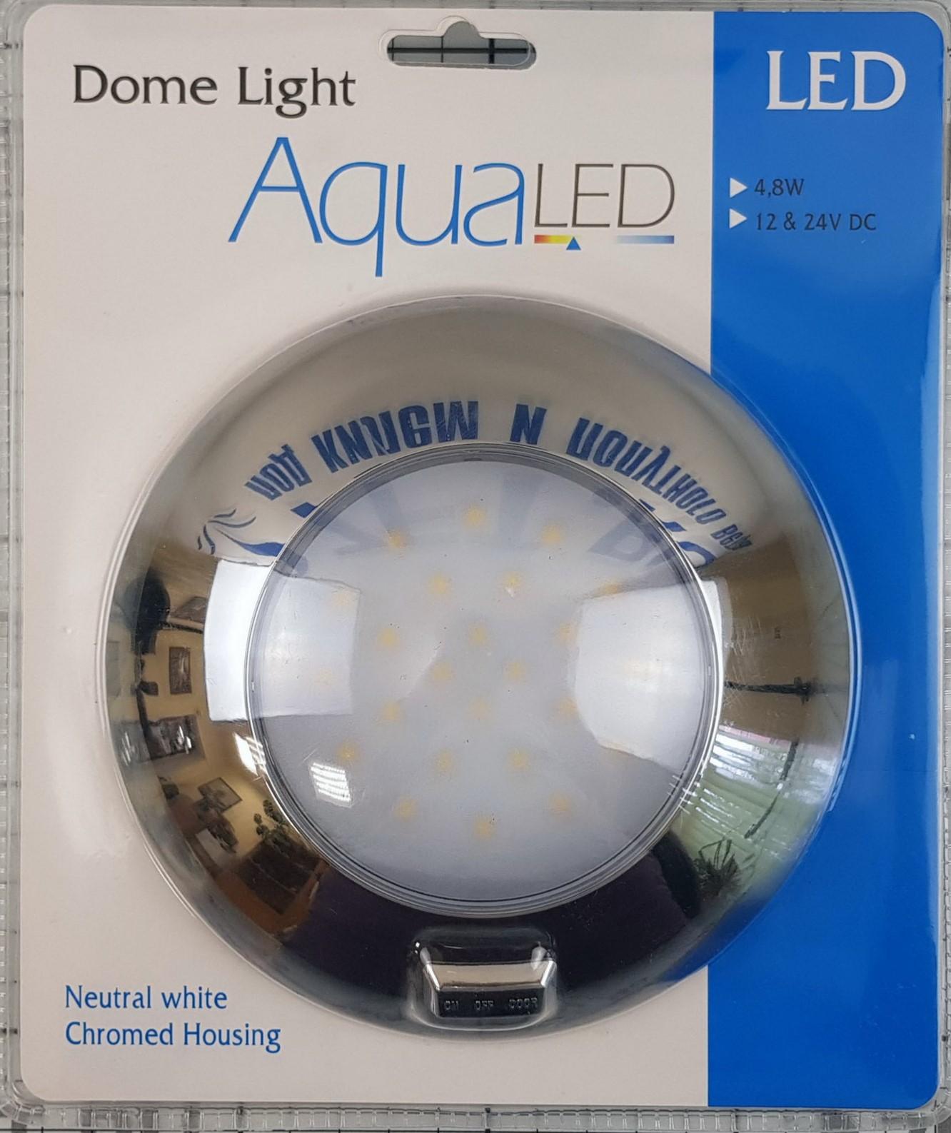 AquaLED-- Plafón 24LEDs e Interruptor-12/24v-4,8w--Ø:143mm. - Imagen 3