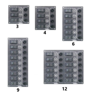 Panel de control .SP Ultra antracita.- 3- 4- 6- 9 ó 12 interruptores
