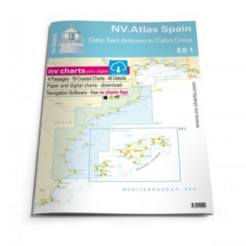 Pack de cartas NV Charts Atlas España ES1 - Cabo San Antonio a Cabo Creus