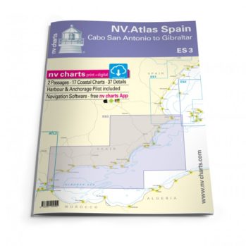Pack de cartas NV Charts Atlas España ES3 - Gibraltar a Cabo San Antonio
