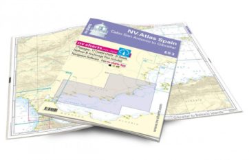 Pack de cartas NV Charts Atlas España ES3 - Gibraltar a Cabo San Antonio