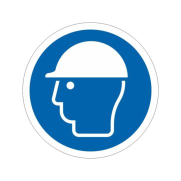 Señalización Seguridad--Disco Obligatorio el uso del casco
