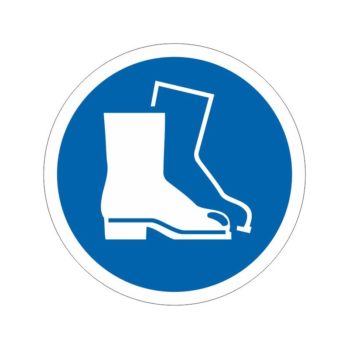 Señalización Seguridad--Disco Obligatorio del calzado de seguridad