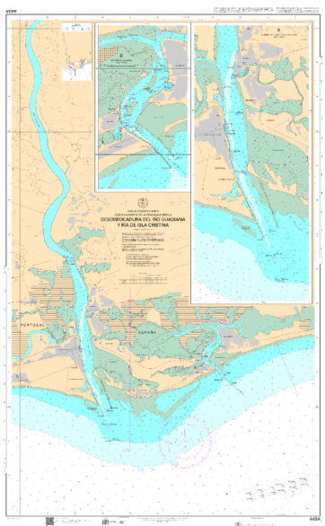 Carta IHM nº 440A-- Desembocadura del río Guadiana y Isla Cristina