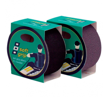 Cinta antideslizante.-adhesiva de caucho Soft Grip (50mm x 4mts)