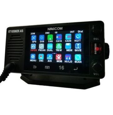 VHF NAVICOM RT-1050 con DSC+GPS---pantalla táctil.