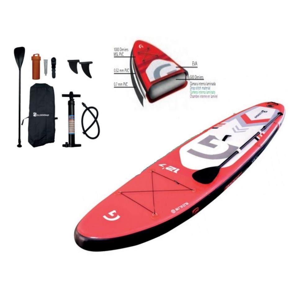 Set tabla Paddle Surf hinchable Safe Skipper 9'6