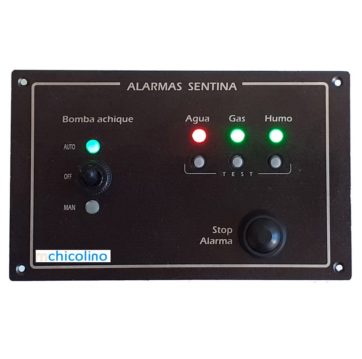 Panel de Alarmas de Sentina, con Sensor de Agua