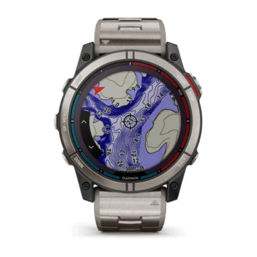 Garmin QUATIX 7X SOLAR-reloj náutico multi-deporte con Plotter (titanio)