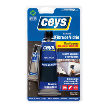 .“CEYS”-MASILLA REPARADORA FIBRA VIDRIO –75ml+6ml