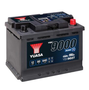 .Batería Marina AGM .60 Amp- YUASA YBX9027