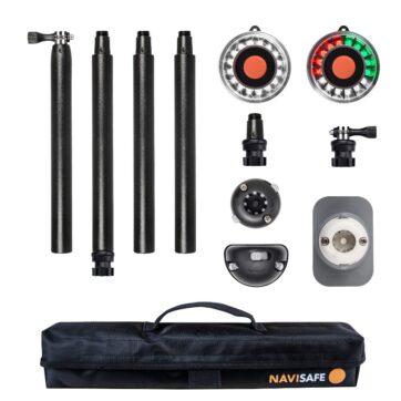 LUZ Navisafe Navilight LED--Blanca y tricolor 2NM 360º--KIT COMPLETO con soportes