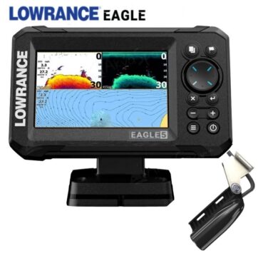 Plotter Sonda .5″. LOWRANCE EAGLE 5 –con transductor ROW SplitShot 500w