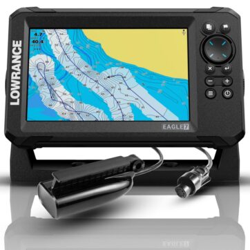 Plotter Sonda .7″. LOWRANCE EAGLE 7 –con transductor ROW SplitShot 500w - Imagen 3