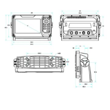 Plotter Sonda .7″. ONWA KP27F –con transductor HDI 50/200 600w + cartografía - Imagen 10