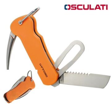 Navaja OSCULATI -abregrilletes-punzon- inox-16cm