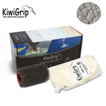 Pintura antideslizante KiwiGrip, gris, con rodillo--1ó 4 lts