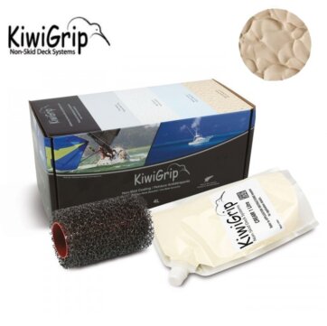 Pintura antideslizante KiwiGrip, crema, con rodillo--1ó 4 lts