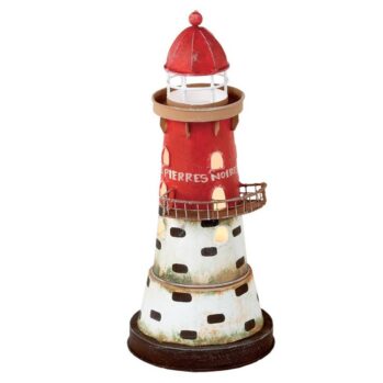 FARO-LAMPARA "PIERRES NOIRES"—Alto: 25 – Ø: 11 cm