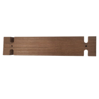 Peldaño de madera, 30x120x530 mm, con etiqueta