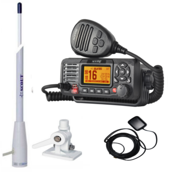 .VHF NYPE CAL101 con DSC + antenas de GPS y VHF--PACK